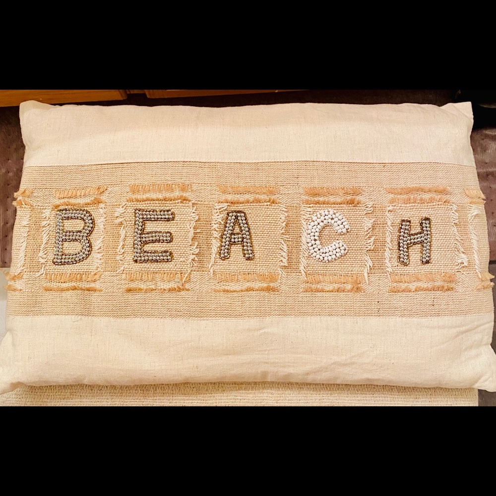 Decorative pillow case.